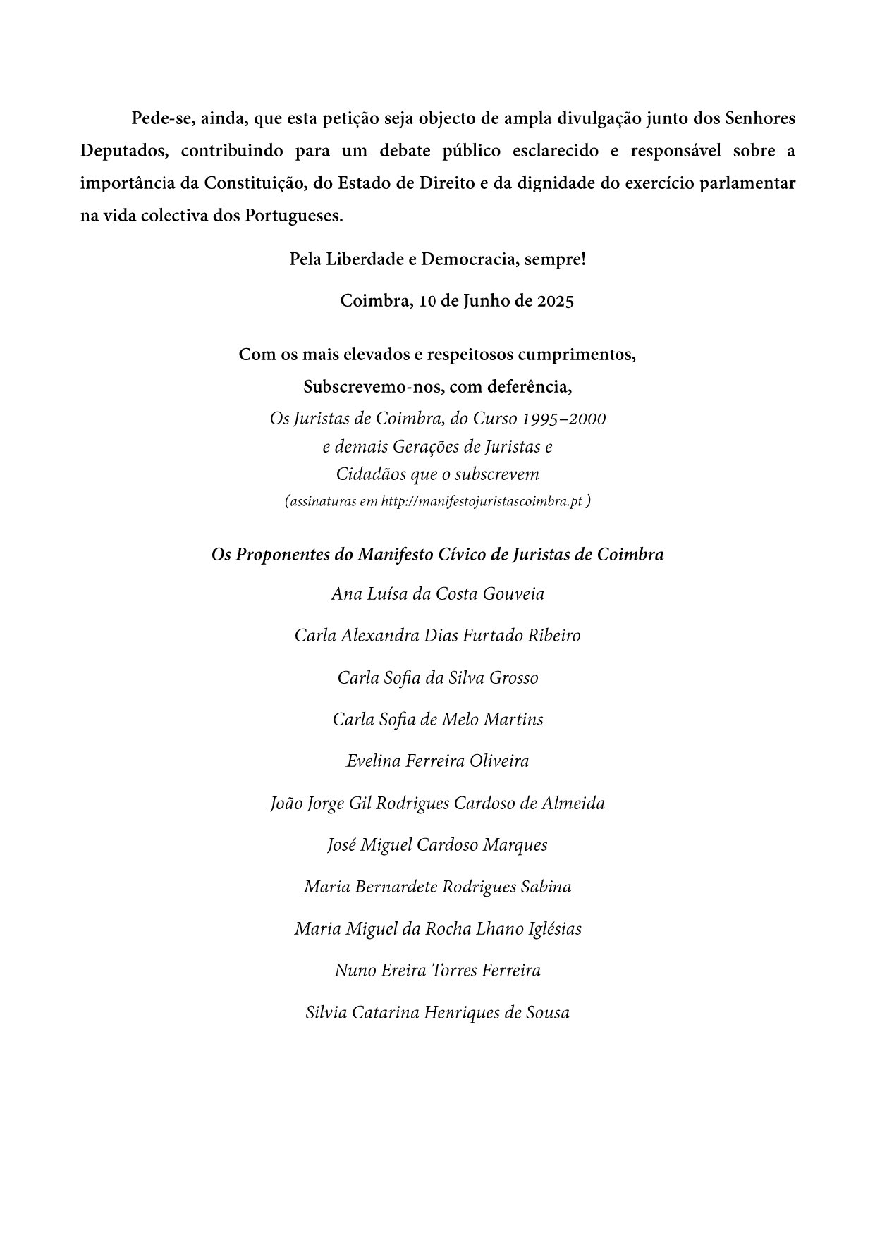 Página 7 do Manifesto